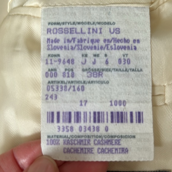 HUGO BOSS Loro Piana cashmere Saks jacket. AMAZING creamy soft fabric - Picture 10 of 13